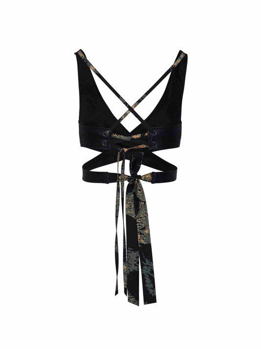 Leopard Wrap Top