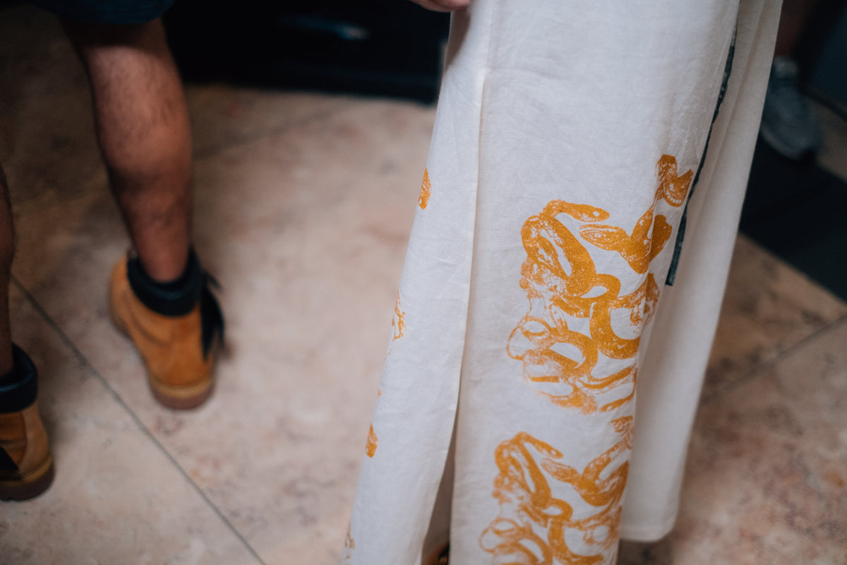 SS26 Off-White Medusa Trousers