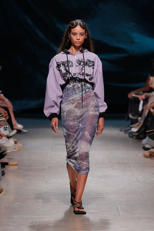 SS26 Lilac Gaze Crop Sweater