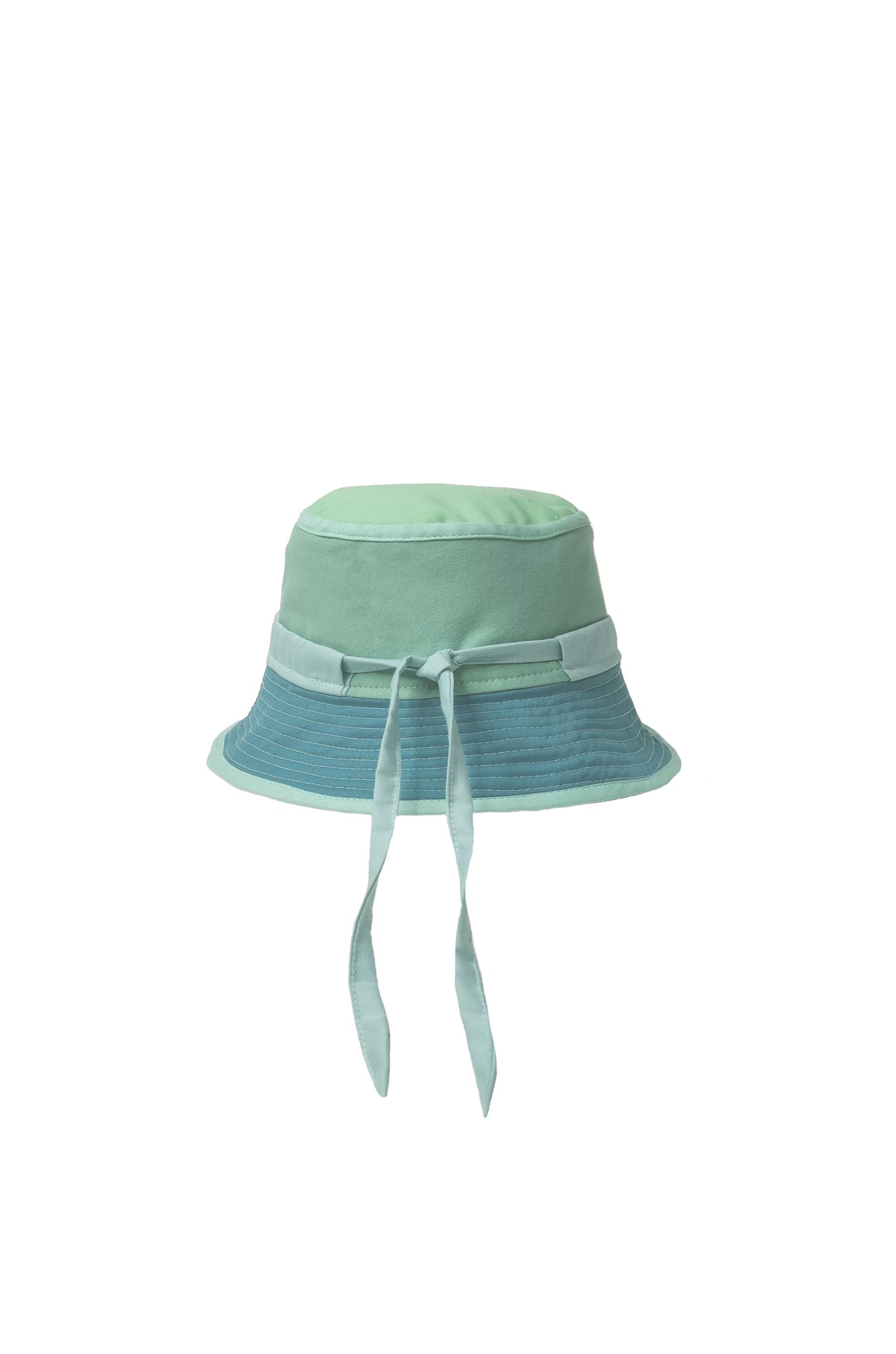Reversible Mint Bucket Hat w/Drawstring