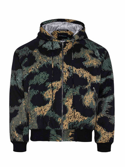 Leopard Raglan Bomber