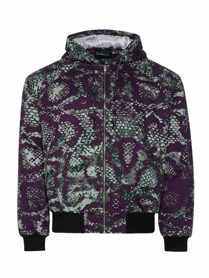 Snake Raglan Bomber Front