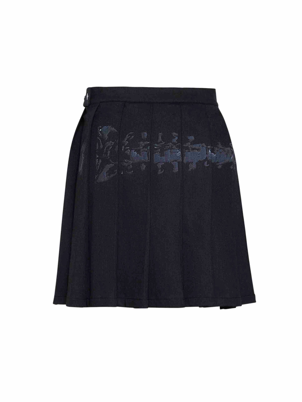 Grey Midi Pleated Skirt