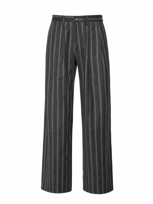 Striped Grey Interview Trousers