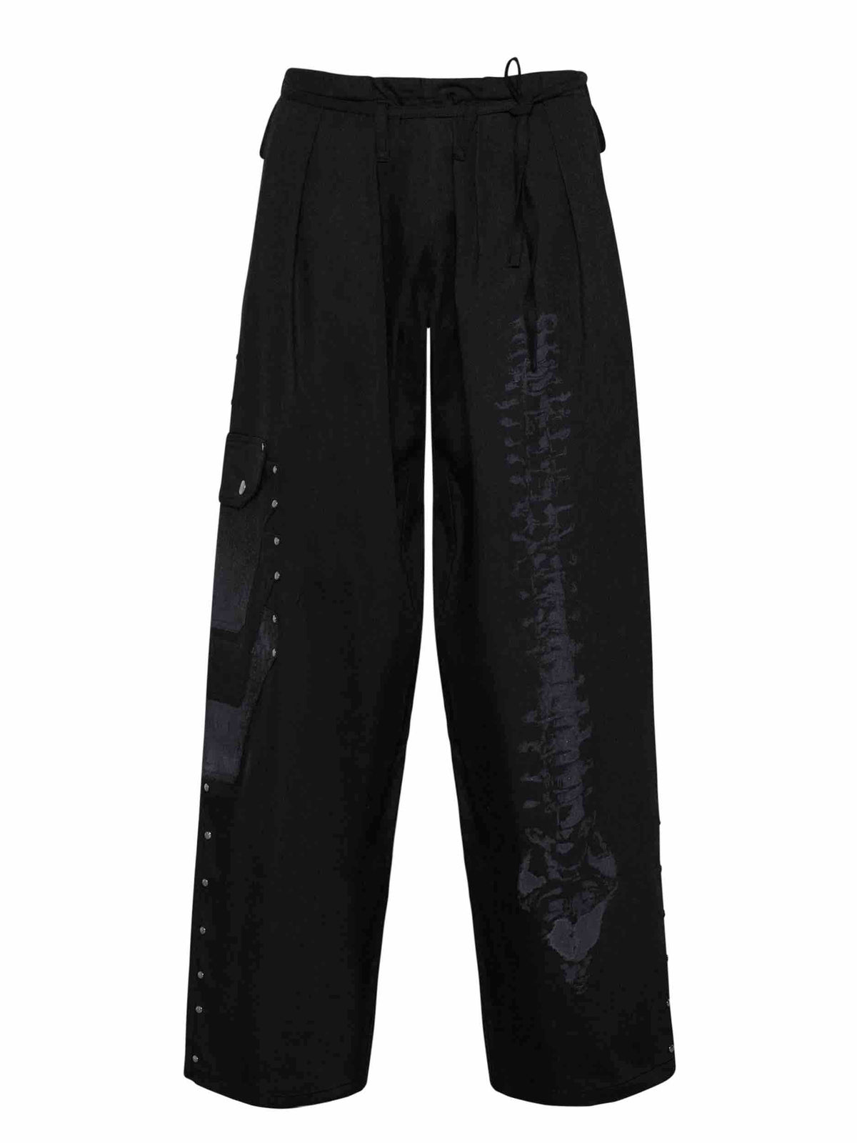 Grey Hajime Pleated Trousers