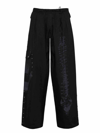 Grey Hajime Pleated Trousers