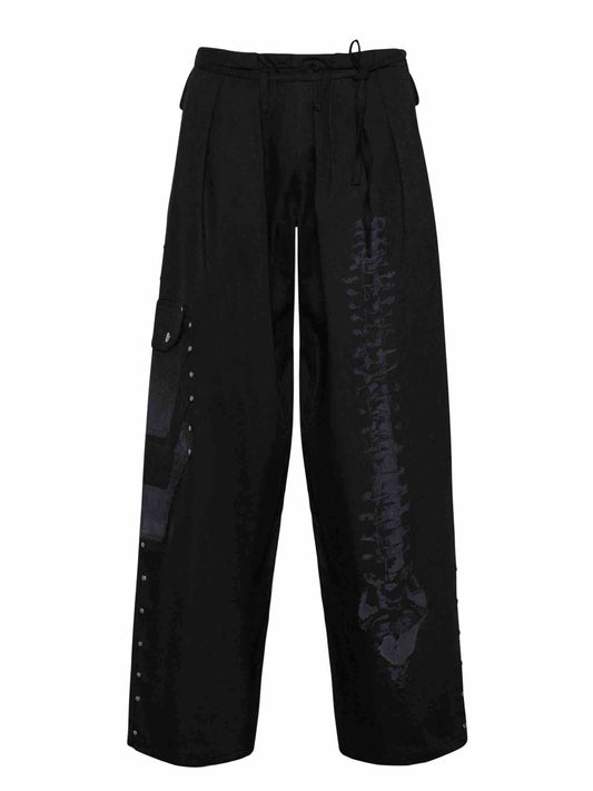 Grey Hajime Pleated Trousers