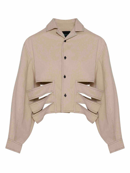 Whiskey Crop Shirt Front