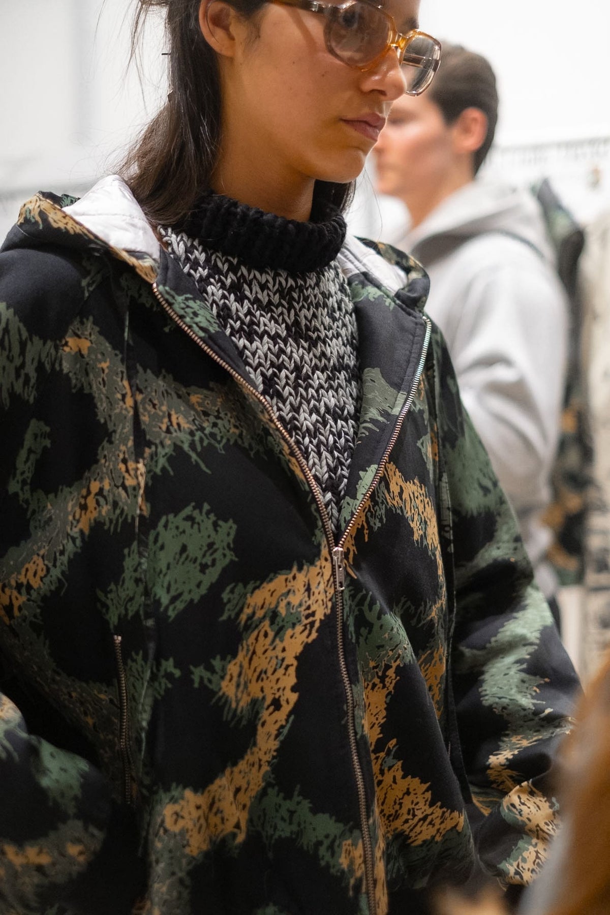 Leopard Raglan Bomber