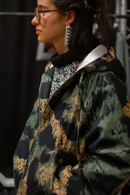 Leopard Raglan Bomber