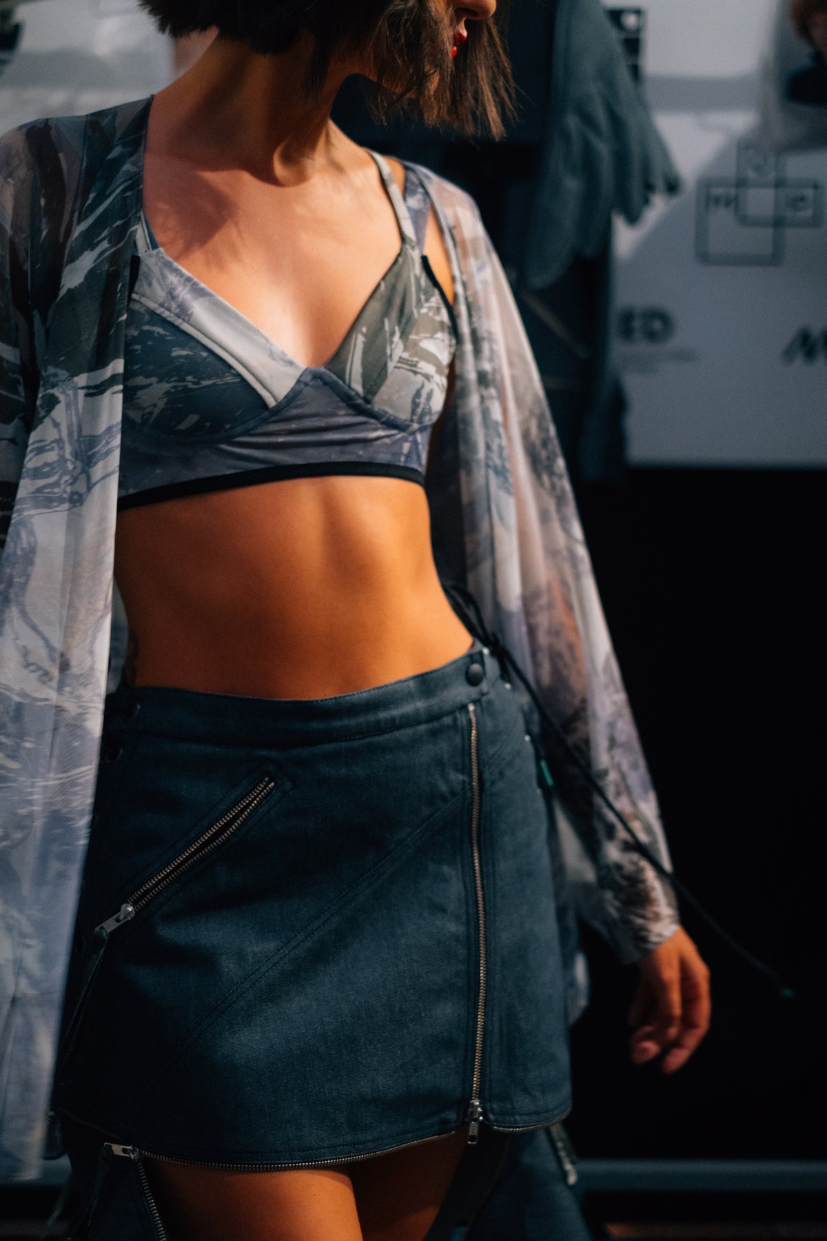 SS26 Denim Pegasus Skirt
