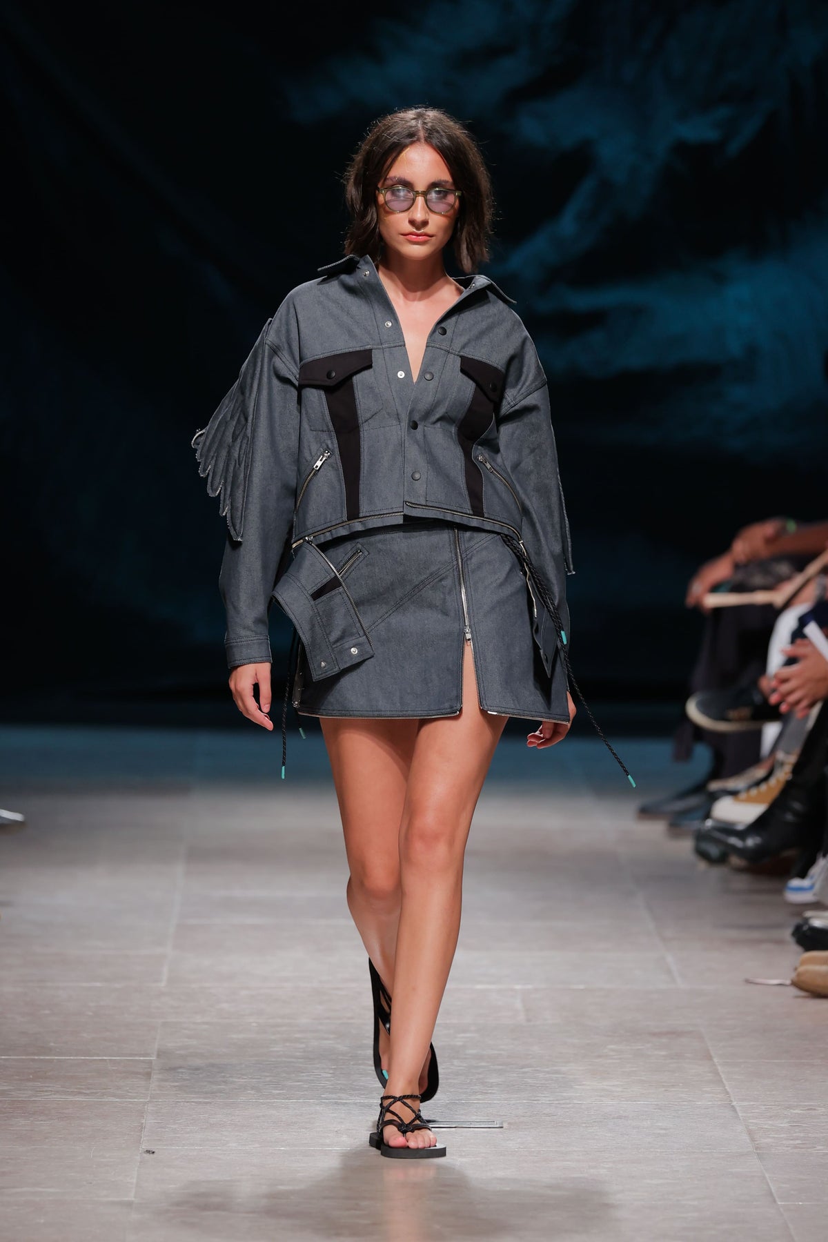 SS26 Denim Pegasus Skirt