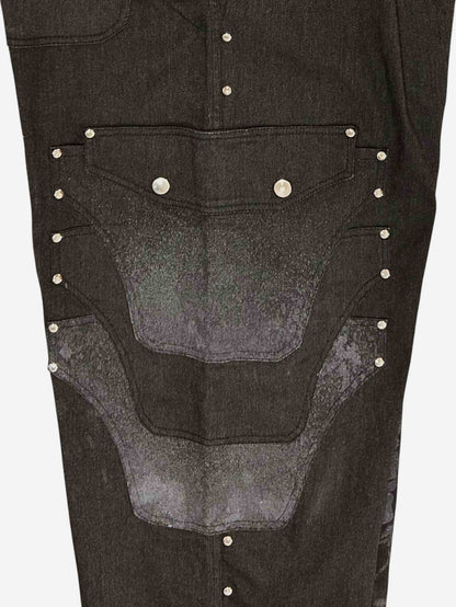 Grey Hajime Pleated Trousers