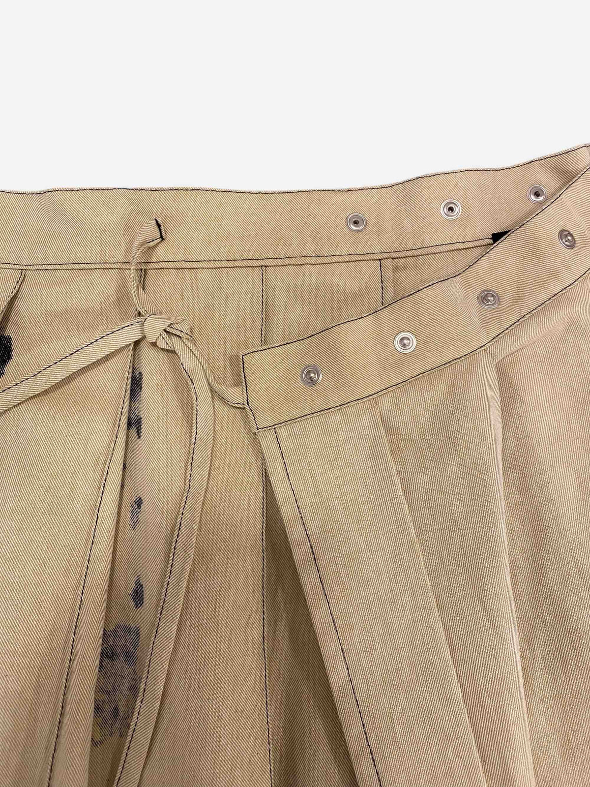 Whiskey Pleated Skirt