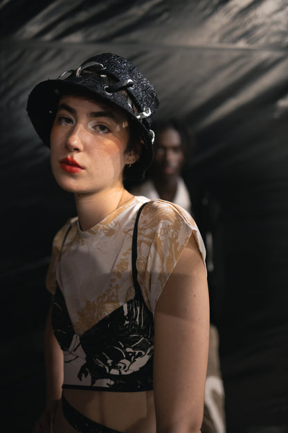 Reversible Black Bucket Hat
