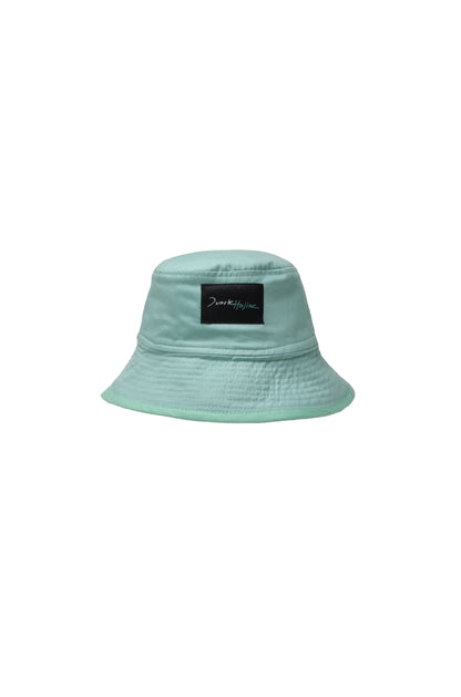 Reversible Mint Bucket Hat w/Drawstring