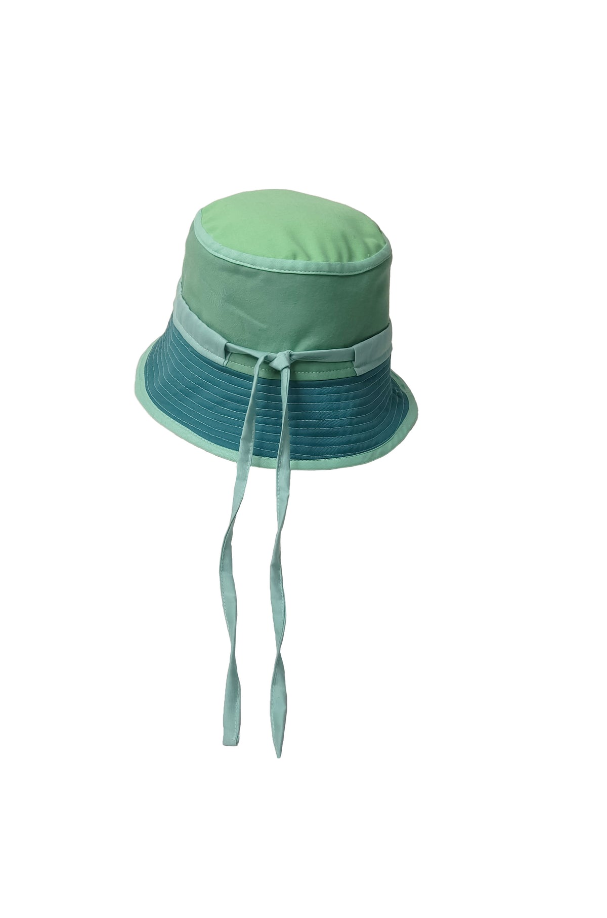 Reversible Mint Bucket Hat w/Drawstring