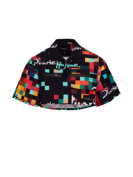 Arcade Printed Crop Shirt