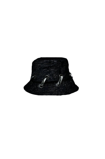Reversible Black Bucket Hat