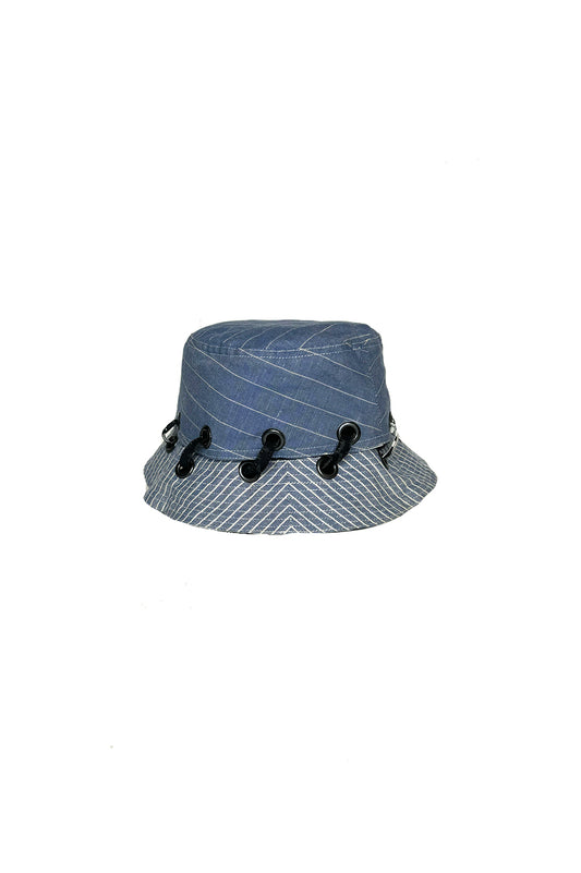 Reversible Striped Bucket Hat