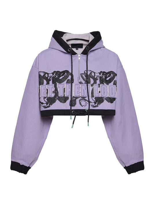 SS26 Lilac Gaze Crop Sweater