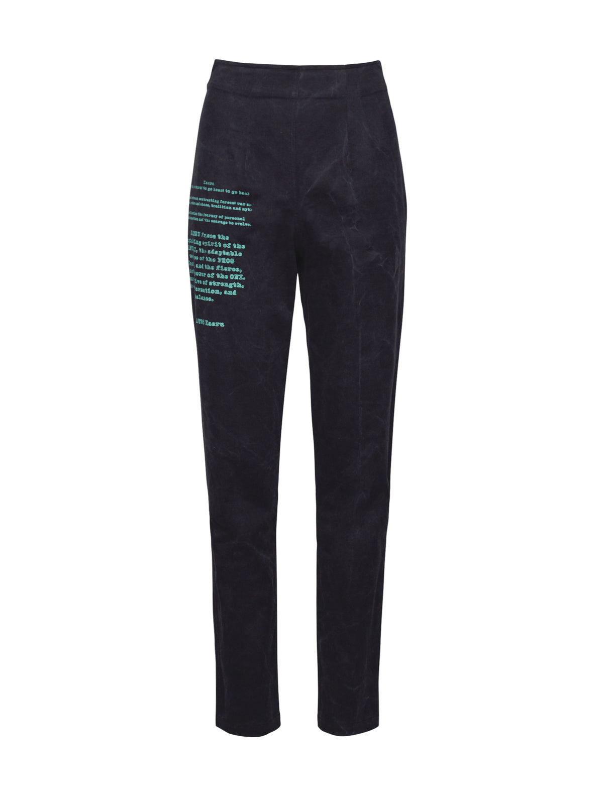 Demon Black Fitted Trousers