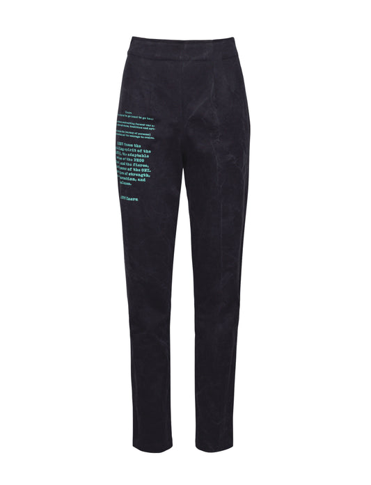 Demon Black Fitted Trousers