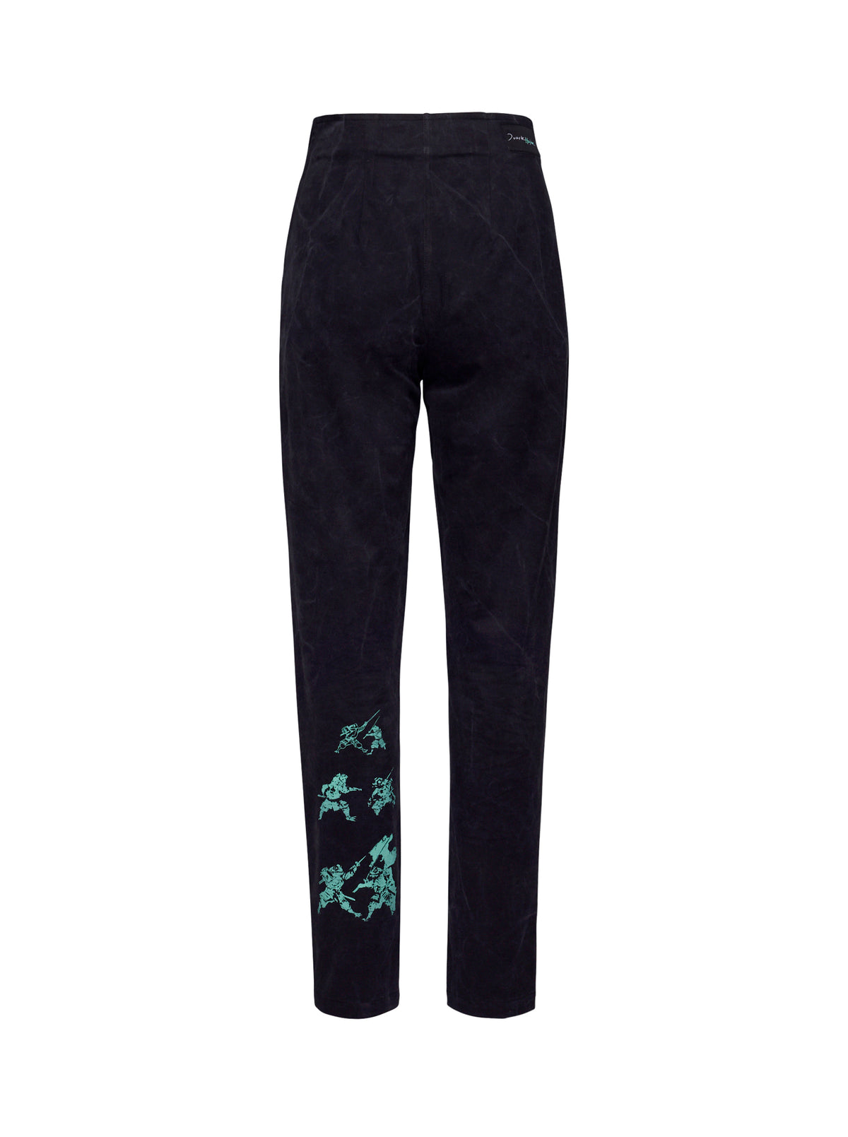 Demon Black Fitted Trousers