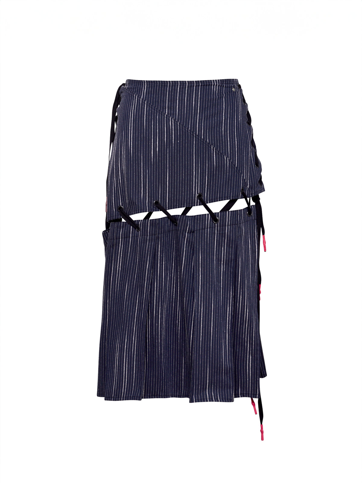 Blue Striped Armour Skirt