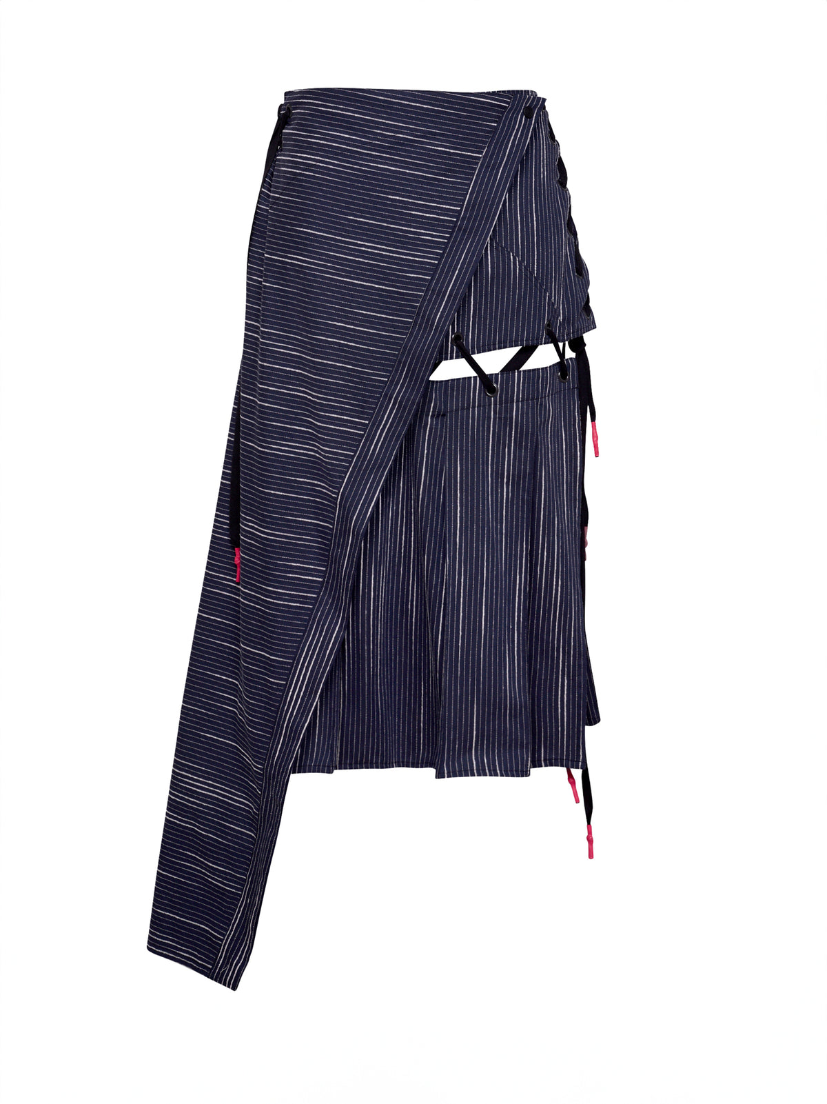Blue Striped Armour Skirt