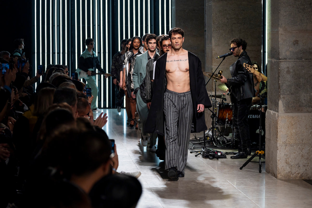 Load video: DuarteHajime AW26 Backbone Tour runway show at ModaLisboa