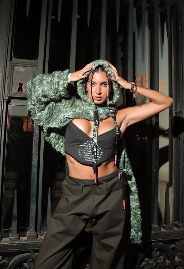 Influencer Rita Azeredo wearing DuarteHajime