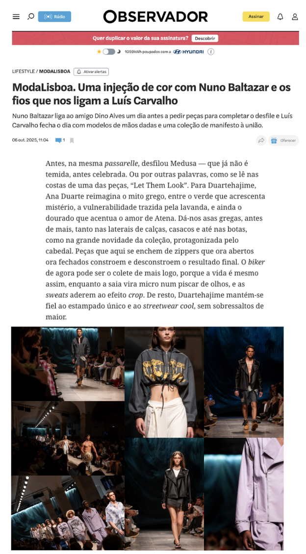 SS26 Petra
at Lisboa Fashion Week

October 2025