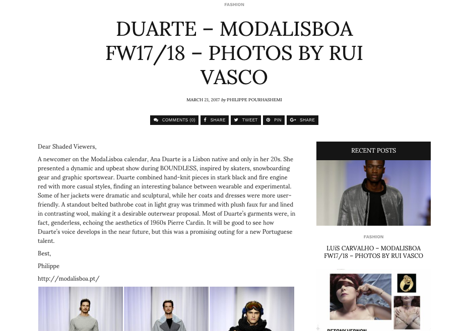 A Shaded View on Fashion (online)