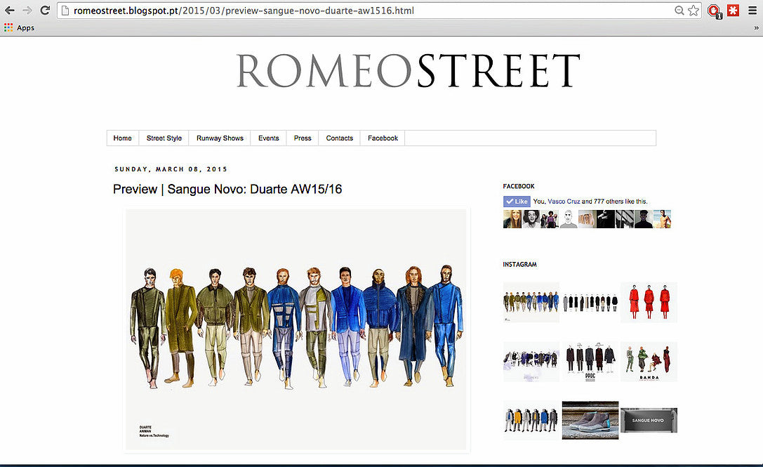 ROMEOSTREET, blog (Online)