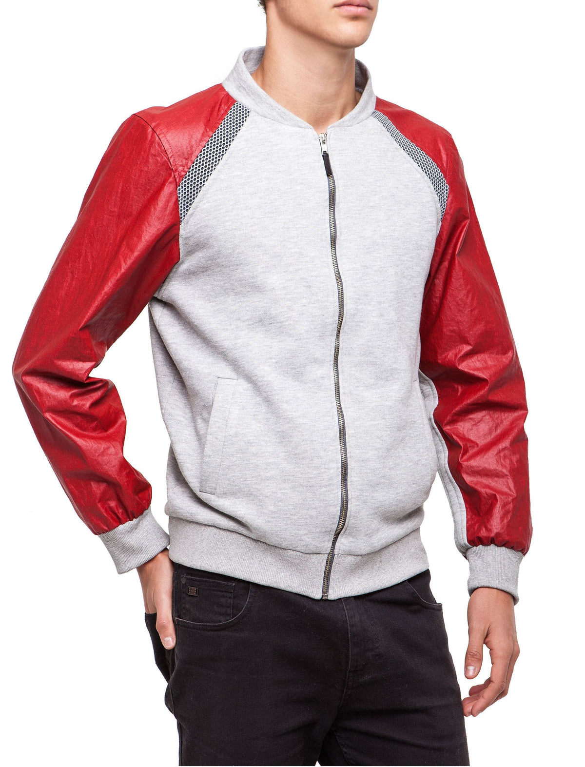 Grey and Red Jacket