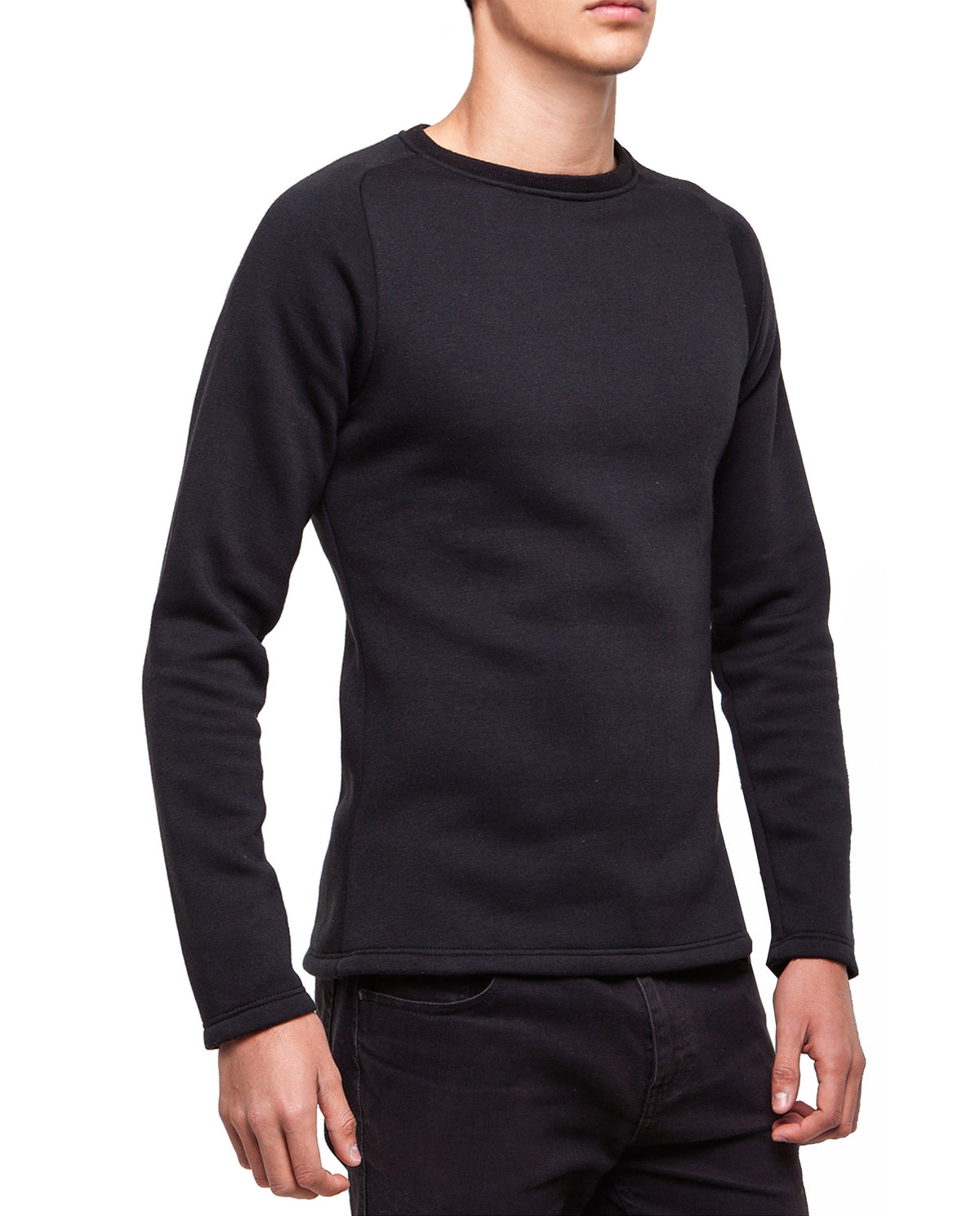 Black Cotton Sweater