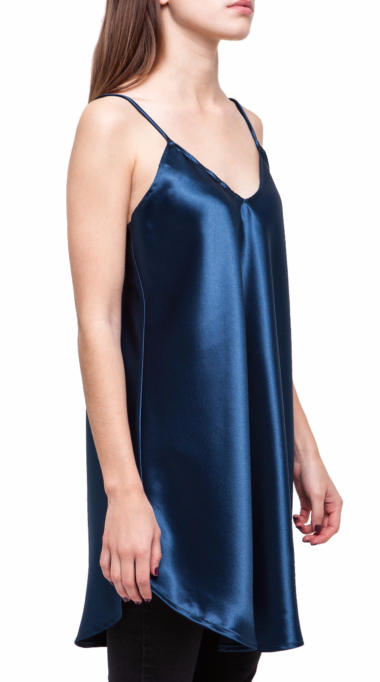 Blue Satin Neglige