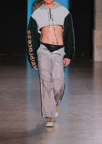Grey Drapping Trousers